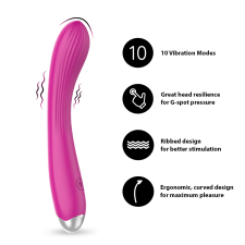 KIKO - G-Force Powerful G-Spot Vibrator - Rose Red