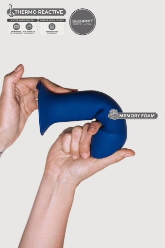 Adrien Lastic - 7'' 矽胶假阳具 - 蓝色 照片