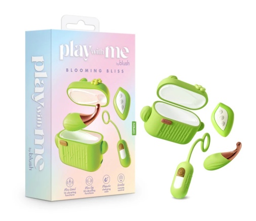 Play With Me - Blooming Bliss Vibro Wand & Egg - Green photo