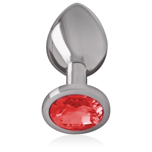 Intense - 金属宝石后庭肛塞 细码 - 红色 照片