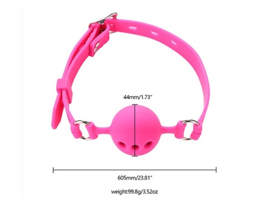MT - 透气球状口塞 - 粉红色 照片