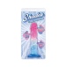 Icon Brands - Shades Jelly 螺旋形假阳具 细码 - 粉红/蓝色 照片-3