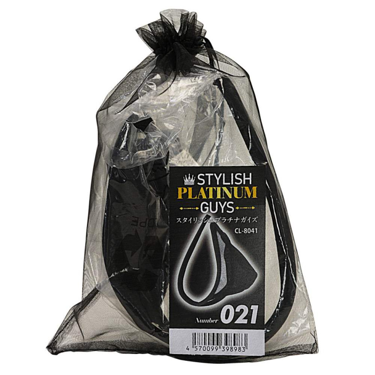 NPG - Platinum #021 Male C-String - Black photo