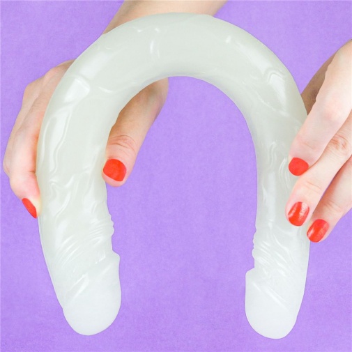 Lovetoy - 14" Lumino Play Double Dildo - Clear photo