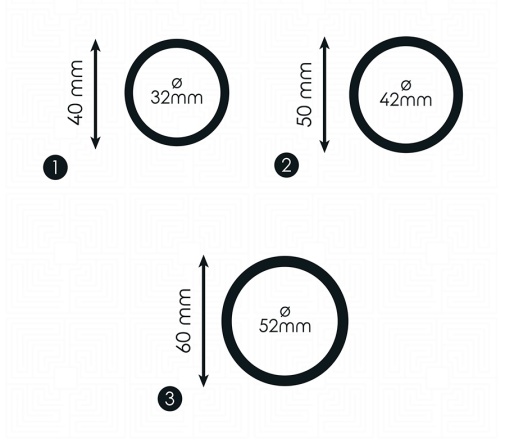 Addicted Toys - Cock Rings Set - Black photo