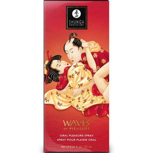 Shunga - Waves Pleasure Oral Spray Strawberry - 20ml photo