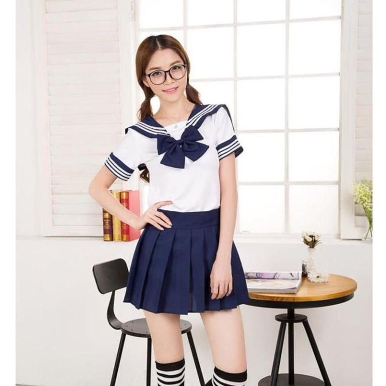 SB - School Girl S129 - Navy Blue photo