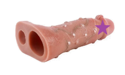 FAAK - Bead Realistic Penis Sleeve - Skin photo