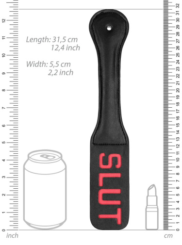Ouch - Slut Paddle - Black photo