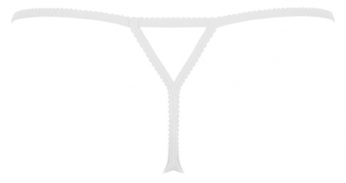 Obsessive - 880-THO-2 細帶蕾絲丁字褲 - 白色 - L/XL 照片