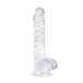 Easytoys - Jelly Realistic Dildo w Balls 15cm - Clear photo