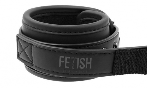 Fetish Submissive - Cuffs w Puller - Black photo