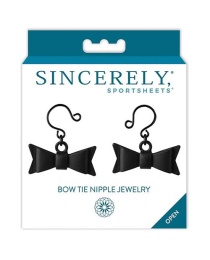 Sportsheets - Sincerely Bow Tie Nipple Jewelry - Black photo