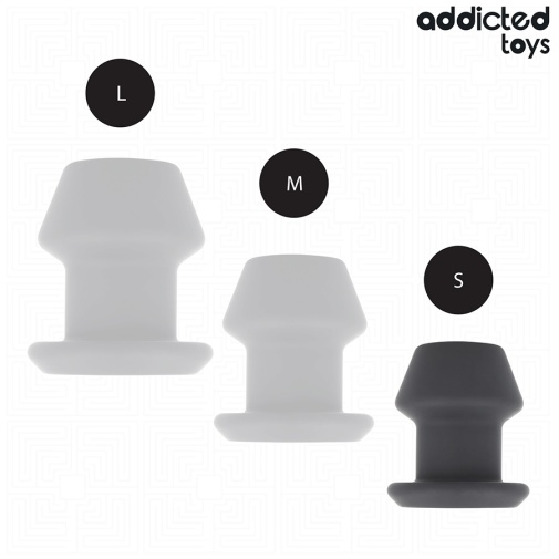 Addicted Toys - Extreme Hollow Anal Plug S - Black photo