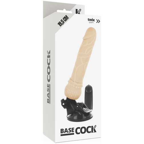 Basecock - Vibro Dildo 19.5cm - Flesh photo