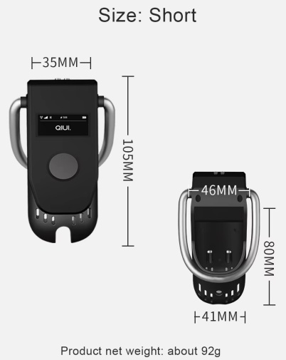 QIUI - 3.0 应用程式控制贞操器 细码 - 黑色 照片