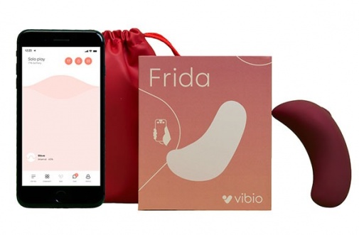 Vibio - Frida Frida Lay-On App - 遙控 陰蒂震動器 - 酒紅色 照片
