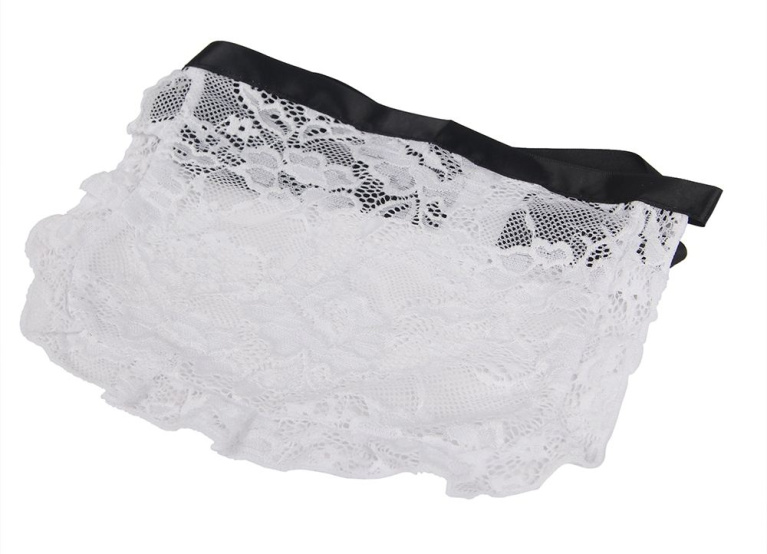 Ohyeah - Maid Costume w Garters - Black - XL photo