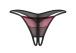 Obsessive - Parisel Crotchless Thong - Burgundy - S/M photo-6