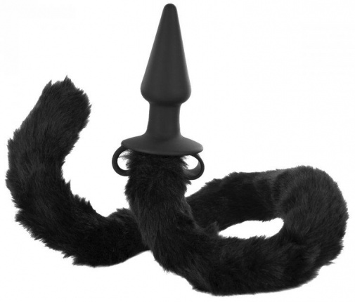 Tailz - Bad Kitty Silicone Tail Anal Plug - Black photo