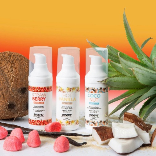 Exsens - Let's Travel Warming Massage Oils Set - 3x30ml photo