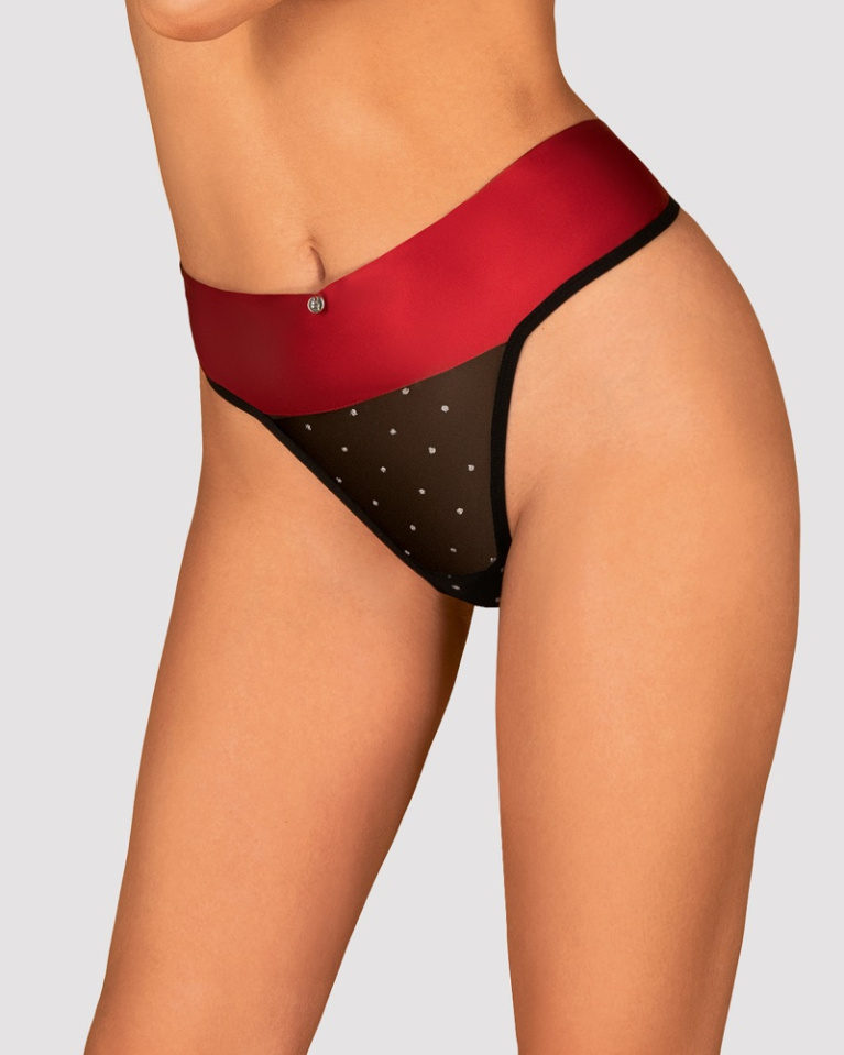 Obsessive - Tienesy Thong - Black - L/XL photo