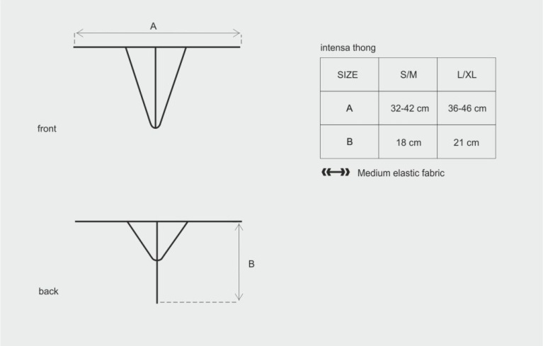 Obsessive - Intensa Thong - Black - L/XL photo
