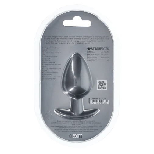 Ouch - Smooth Anal Plug L - Gunmetal photo