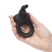 Happy Rabbit - Couples Vibro Ring - Black photo-2