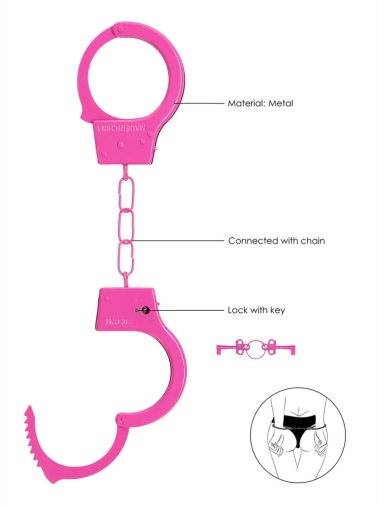 Ouch - Beginner Handcuffs - Pink photo