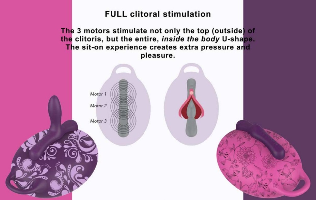 The hands-free sit-on Bouncy Bliss vibrator offers an extens... Bouncy Bliss - Classic Vibro Grinder Pillow - Purple photo-7