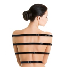 Ouch - Full Body Bondage Belts - Black photo