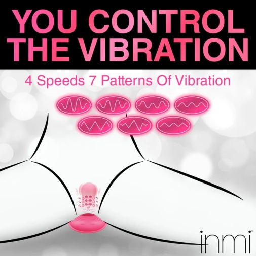 Inmi - Spin 'N' Grind Rotating Vibrator - Pink 照片