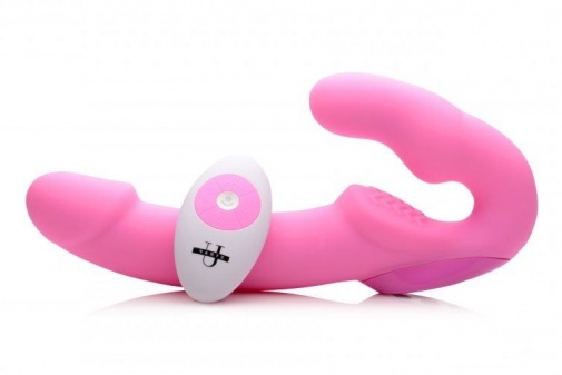Strap U - 遙控震動免束帶穿戴式假陽具 - 粉紅色 照片