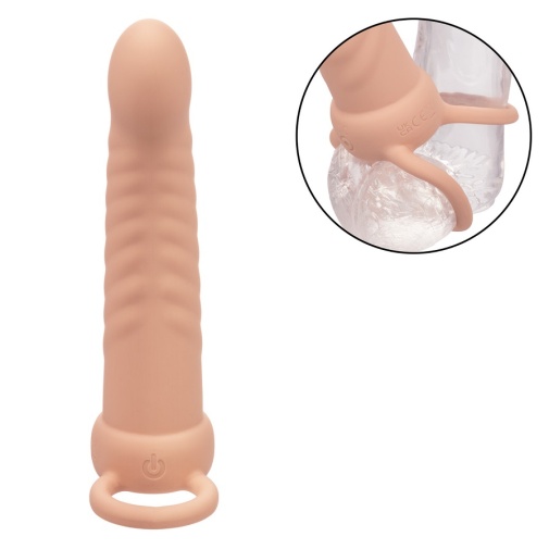 CEN - Maxx Ribbed Vibro Dual Penetrator - Flesh photo