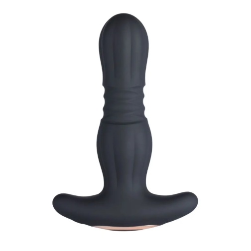 Honey Play Box - Agas Thrusting Butt Plug w Remote - Black photo