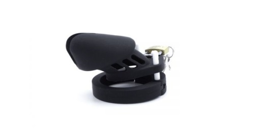 Kiotos - Silicone Chastity Cage - Black 照片