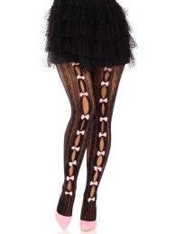 Leg Avenue - Sweetheart Striped Tights - Black photo