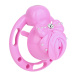 FAAK - Bow Chastity Cage w Cock Plug - Pink photo-5