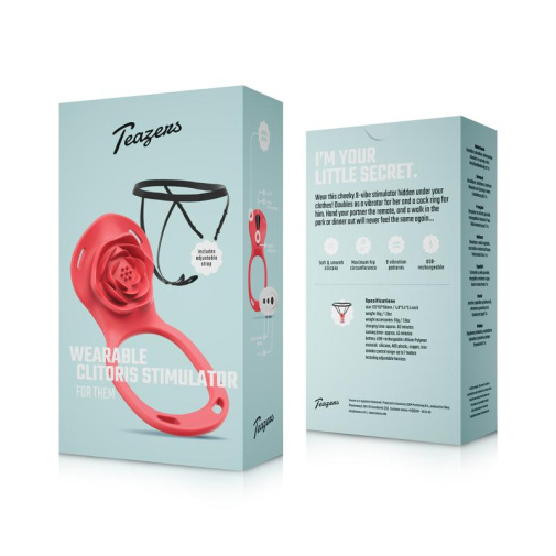 Teazers - Wearable Clitoral Stimulator Harness - Red photo