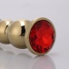 MT - Anal Plug 139x35mm - Golden/Red photo-3