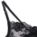 Ohyeah - Floral Garter Bra Set - Black - M 照片-9