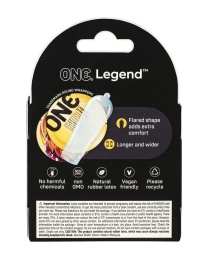 One Condoms - The Legend XL Condoms 3's Pack photo