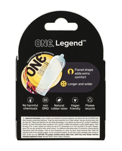 One Condoms - The Legend XL Condoms 3's Pack 照片