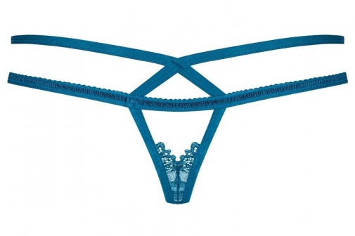 Obsessive - 838-THO-6 Thong - Turquoise - S/M photo