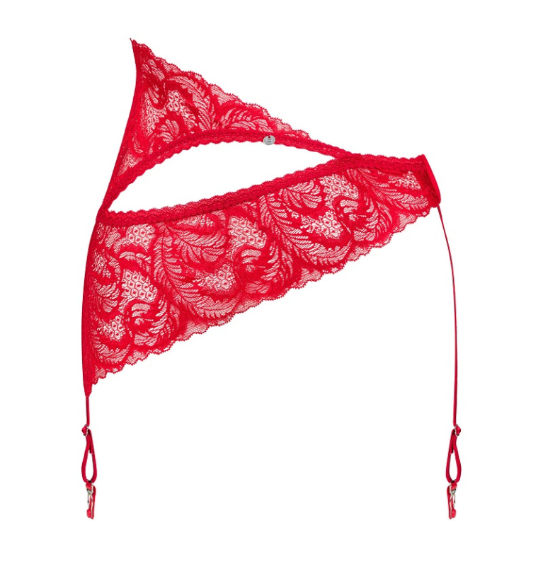 Obsessive - Atenica 吊袜带 - 红色 - 中码/大码 照片