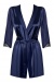 And fulfill your naughty fantasy! How to do it? Prepare a se... Obsessive - Satinia Robe - Navy Blue - XXL photo-5