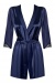 Obsessive - Satinia Robe - Navy Blue - XXL photo-5