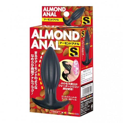 T-Best - Almond Anal Plug S - Black photo