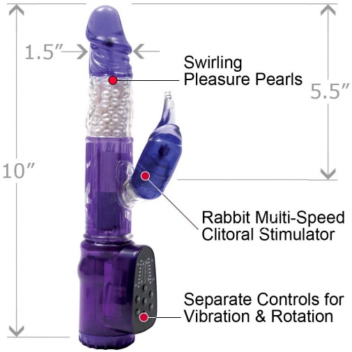 Doc Johnson - I Vibe 兔子震动器 - 紫色 照片